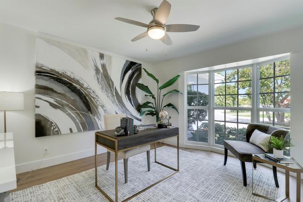 Home Office, Interior, Wood Texture Flooring