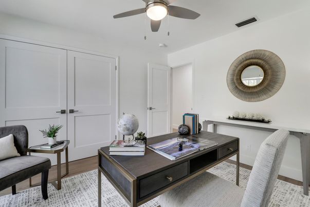 Home Office, Interior, Wood Texture Flooring