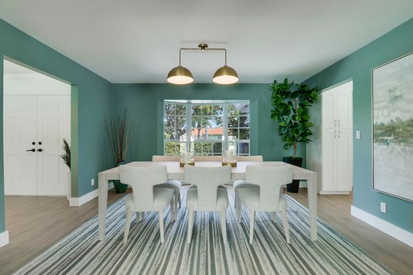 Dining room, Interior, Wood Texture Flooring