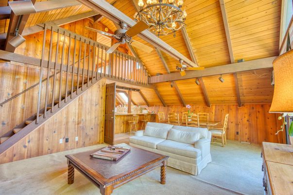Chandelier, Dining room, Interior, Living room, Wooden Beams, Wooden Ceilings, Wooden Walls