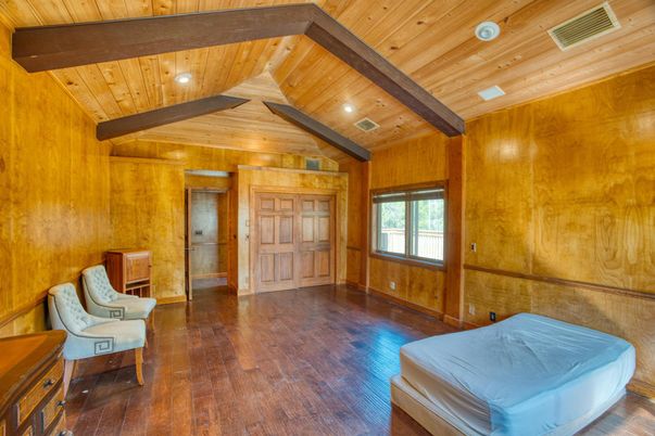 Interior, Recessed Lighting, Wooden Beams, Wooden Ceilings, Wood Texture Flooring, Wooden Walls