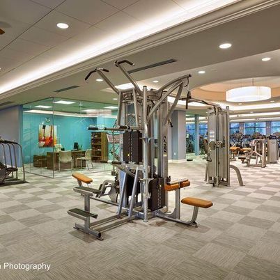Fitness Equipment, Gym, Interior, Pendant Lights, Recessed Lighting