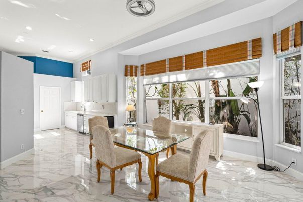 Dining room, Interior, Kitchen, Marble, Recessed Lighting