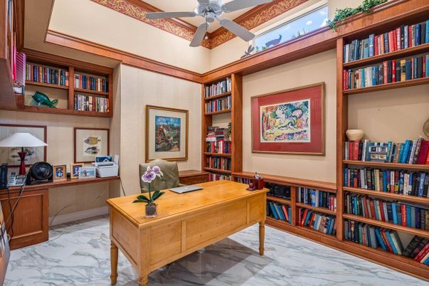 Home Office, Interior, Marble
