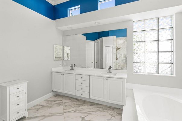 Bathroom, Dual Sink Vanities, Interior, Marble