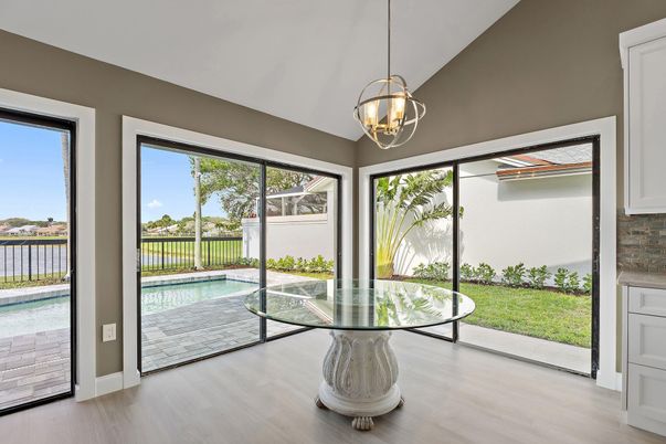 Interior, Pendant Lights, Sun Room, Wood Texture Flooring