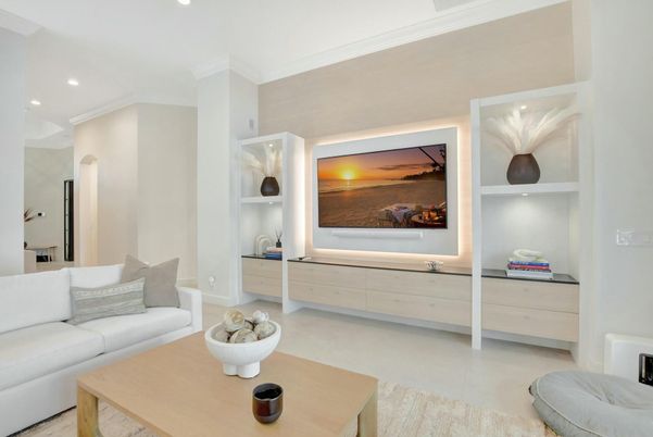 Interior, Living room, Recessed Lighting