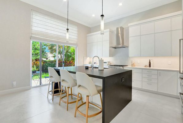 Interior, Kitchen, Pendant Lights, Recessed Lighting, Stainless Steel Appliances