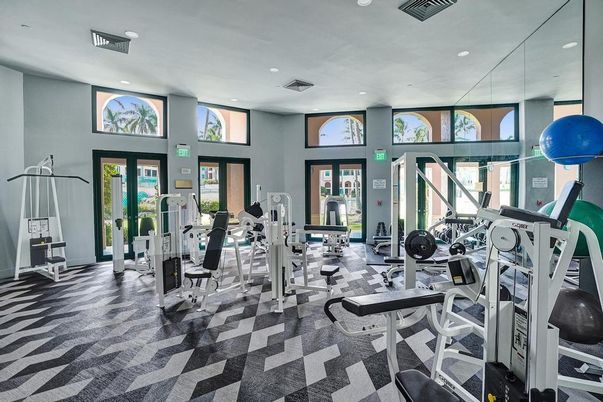 Fitness Equipment, Gym, Interior, Recessed Lighting