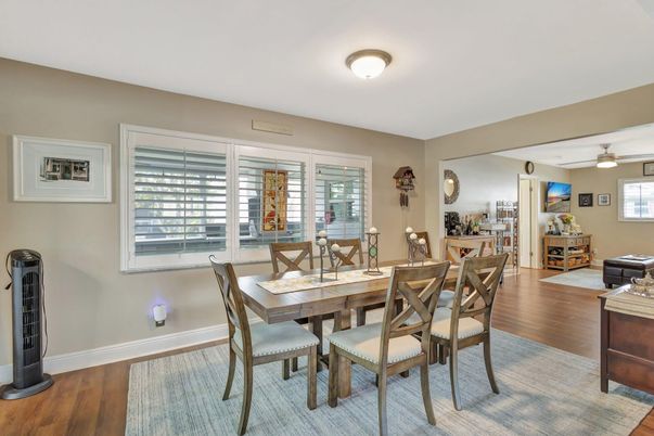 Dining room, Interior, Wood Texture Flooring