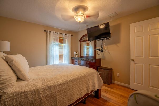 Bedroom, Interior, Wood Texture Flooring
