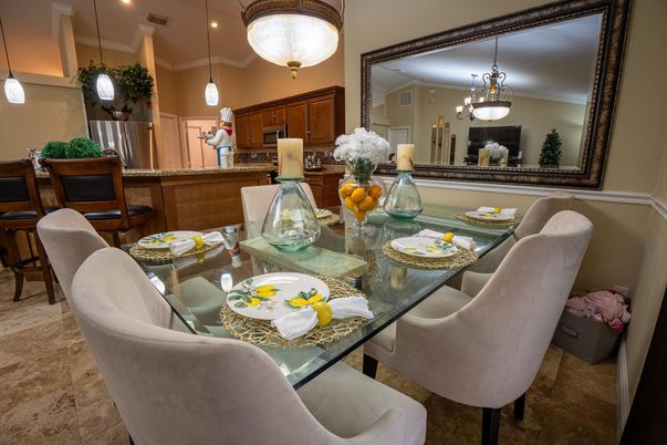 Dining room, Interior, Kitchen, Pendant Lights