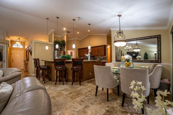 Dining room, Interior, Pendant Lights