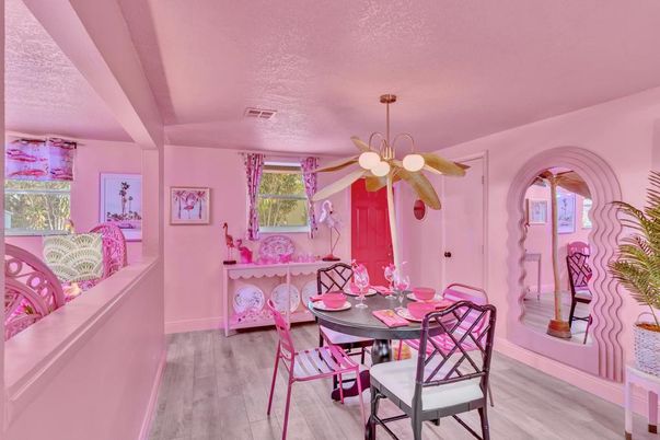 Dining room, Interior, Wood Texture Flooring