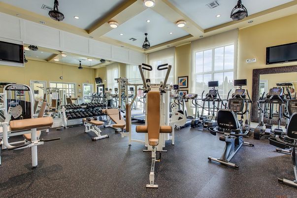 Fitness Equipment, Gym, Interior, Recessed Lighting