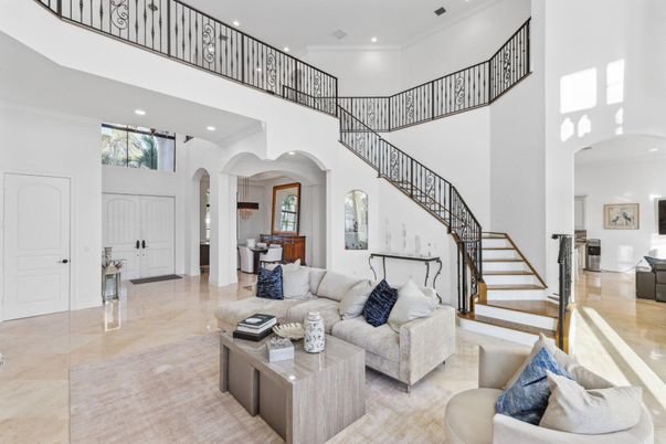 Interior, Living room, Recessed Lighting