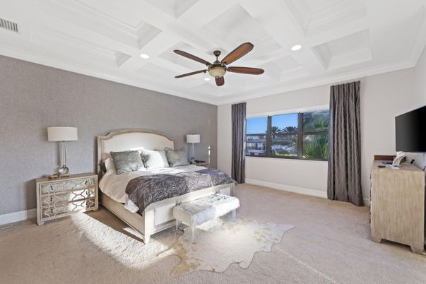 Bedroom, Interior, Recessed Lighting