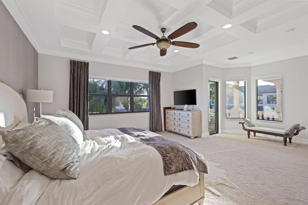 Bedroom, Interior, Recessed Lighting