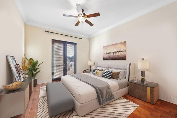 Bedroom, Interior, Wood Texture Flooring