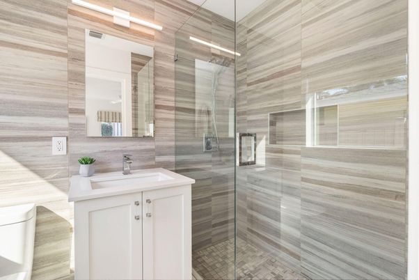 Bathroom, Glass Shower, Interior