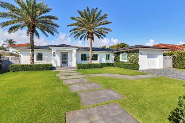 Attached, Backyard, Exterior, Facade, Solar Panels, Ranch