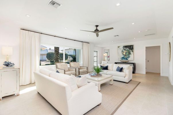 Interior, Living room, Recessed Lighting