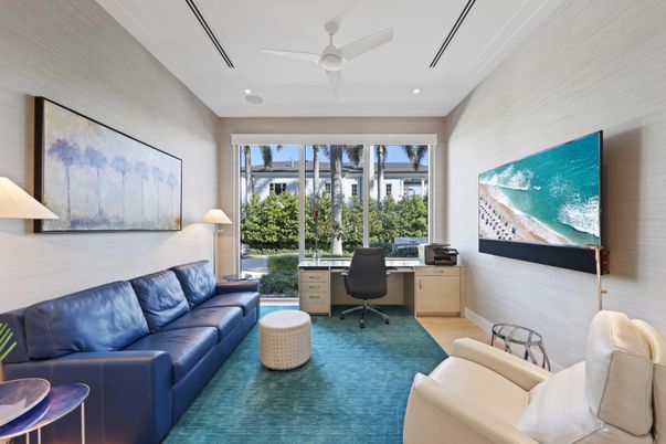 Home Office, Interior, Living room, Recessed Lighting