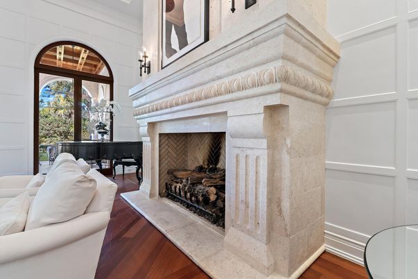 Fireplace, Interior, Wood Texture Flooring