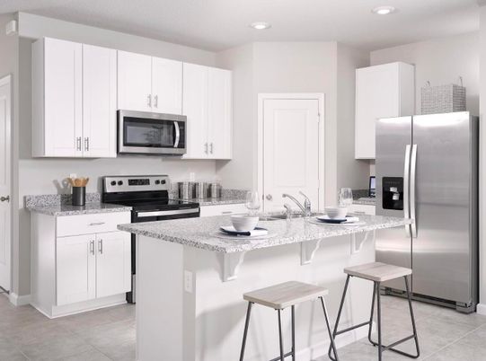 Interior, Kitchen, Recessed Lighting, Stainless Steel Appliances