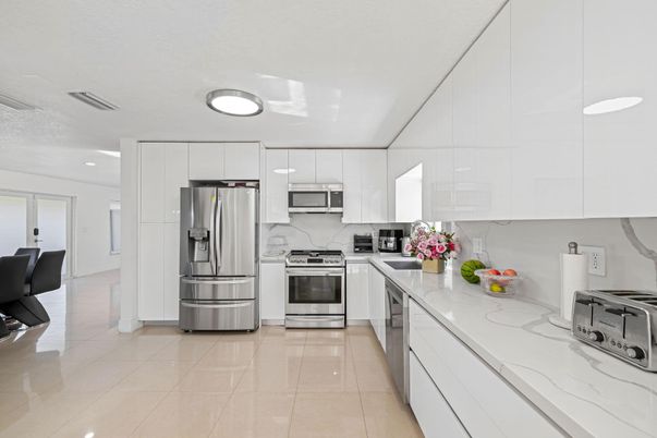 Interior, Kitchen, Recessed Lighting, Stainless Steel Appliances