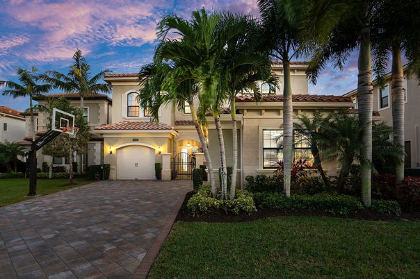 Attached, Backyard, Exterior, Facade, Mediterranean