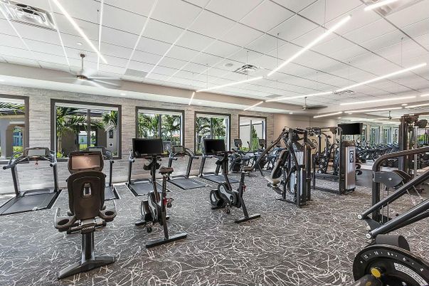 Fitness Equipment, Gym, Interior, Recessed Lighting