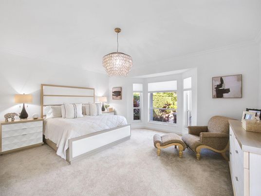 Bedroom, Chandelier, Interior