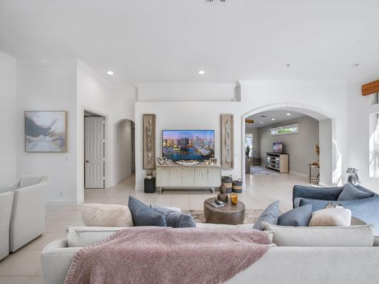Interior, Living room, Recessed Lighting