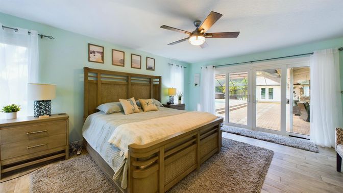 Bedroom, Interior, Wood Texture Flooring