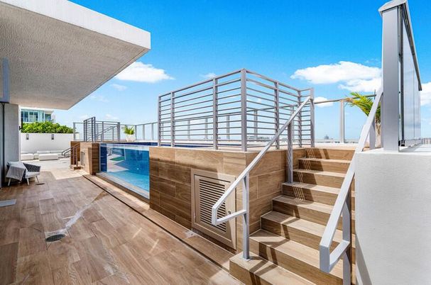 Exterior, Pool, Wood Texture Flooring
