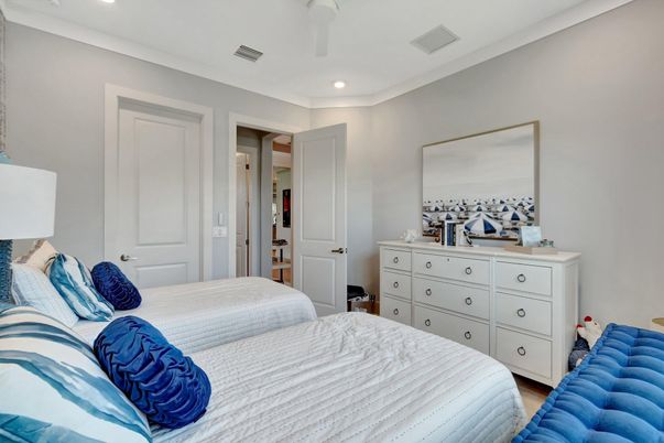Bedroom, Interior, Recessed Lighting
