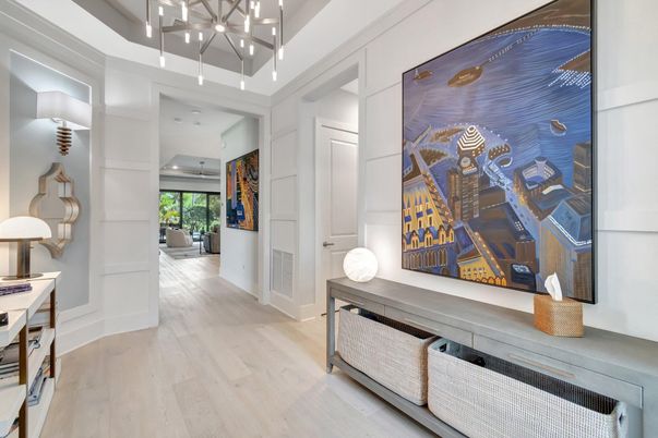 Interior, Pendant Lights, Wood Texture Flooring