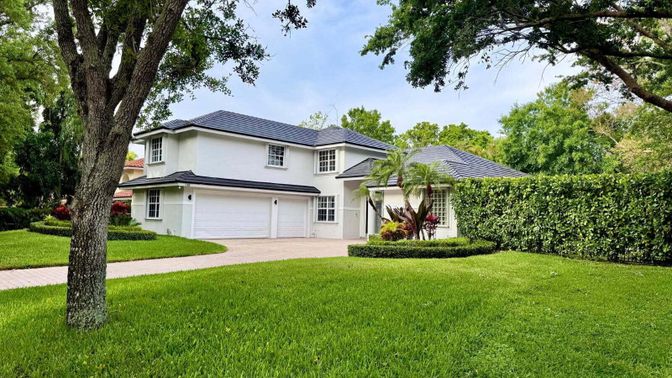 Attached, Backyard, Exterior, Facade, Mediterranean
