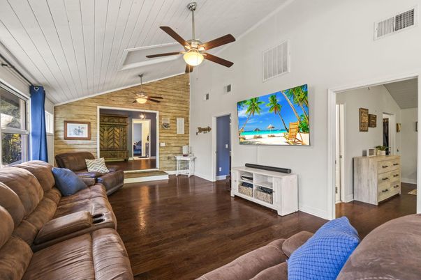 Interior, Living room, Wood Texture Flooring, Wooden Walls