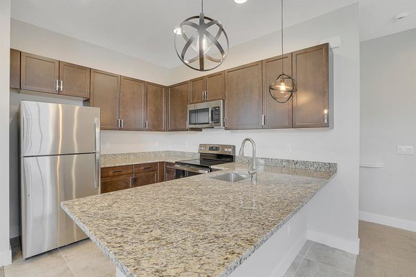 Interior, Kitchen, Pendant Lights, Recessed Lighting, Stainless Steel Appliances