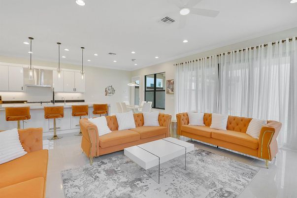Dining room, Interior, Kitchen, Living room, Pendant Lights, Recessed Lighting