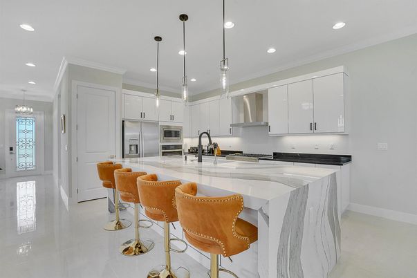 Interior, Kitchen, Pendant Lights, Recessed Lighting, Stainless Steel Appliances