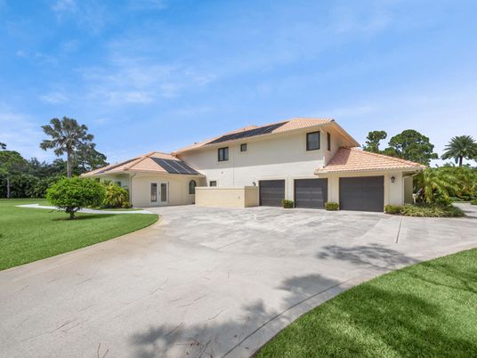 Attached, Backyard, Exterior, Facade, Solar Panels, Mediterranean