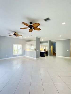 Empty room, Interior, Kitchen, Recessed Lighting