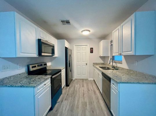 Interior, Kitchen, Wood Texture Flooring