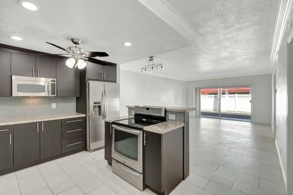Interior, Kitchen, Recessed Lighting, Stainless Steel Appliances