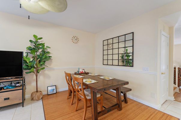 Dining room, Interior, Wood Texture Flooring