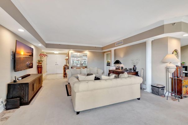 Interior, Living room, Recessed Lighting