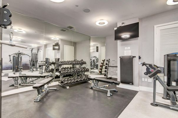 Fitness Equipment, Gym, Interior, Recessed Lighting